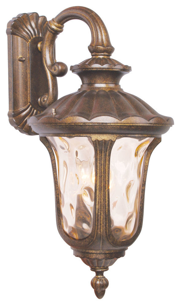 Oxford Outdoor Wall Lantern, Moroccan Gold