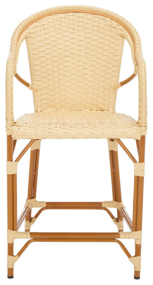 Safavieh California Counter Stool W Arm, Natural