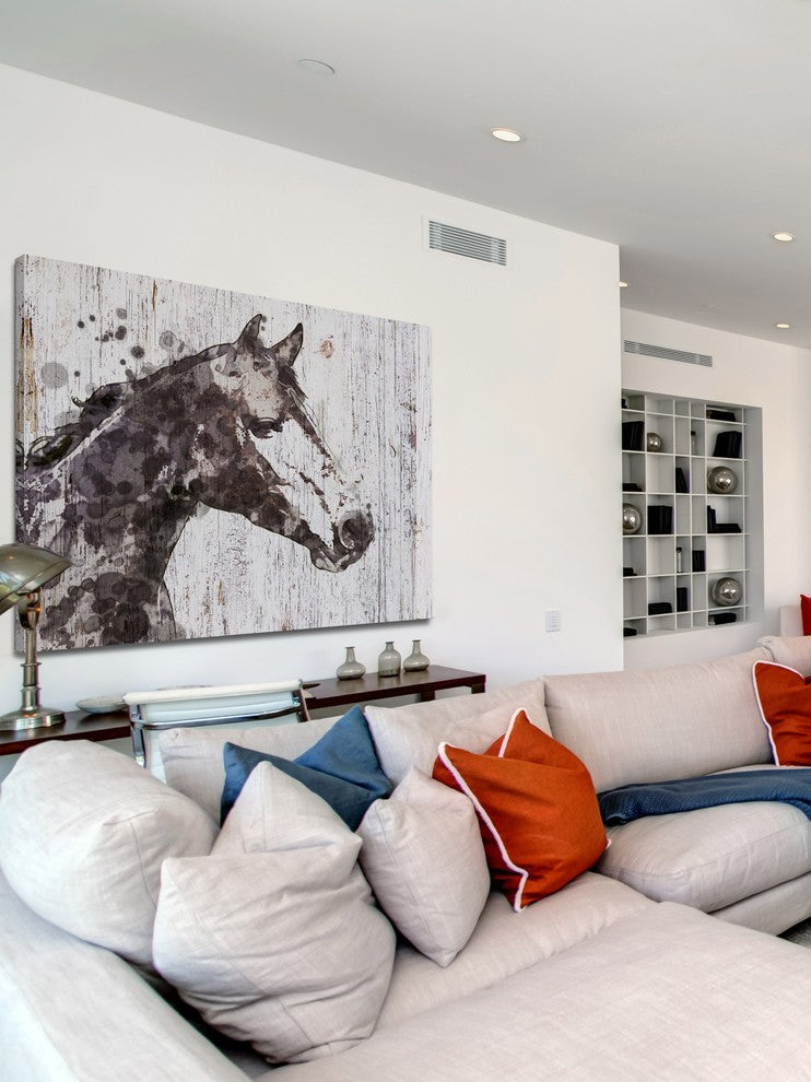 Marmont Hill, "Skylar Horse" by Irena Orlov Painting on Wrapped Canvas, 52x40