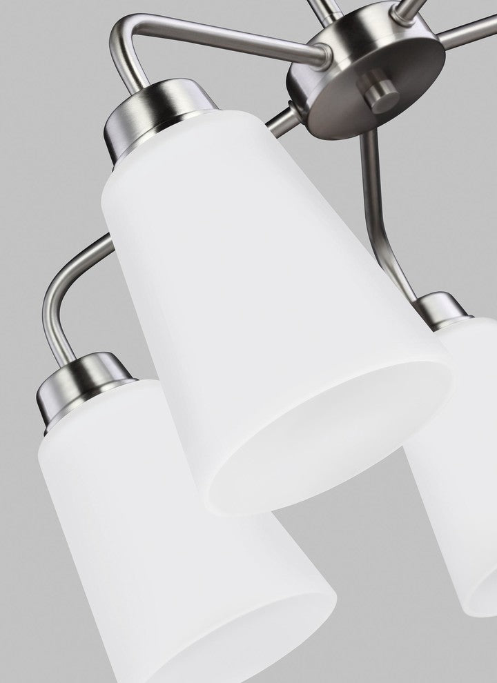 Generation Lighting Lighting 5-Light Chandelier, Brushed Nickel