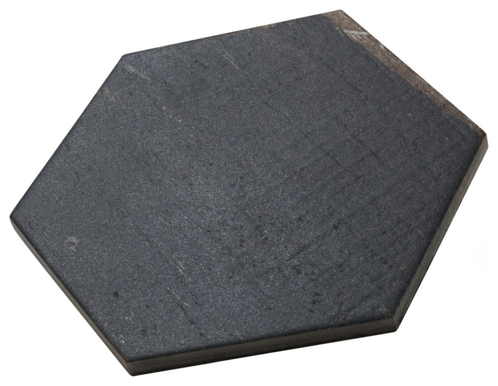 Retro Mini Hex Nero Porcelain Floor and Wall Tile