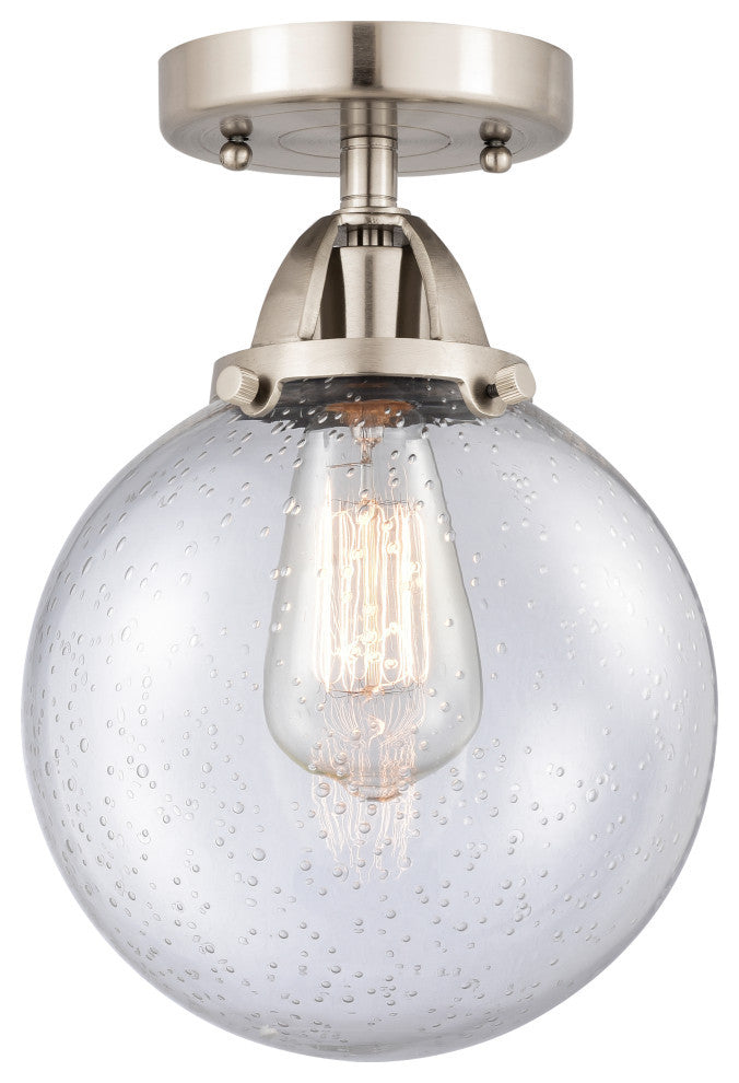 Beacon Semi-Flush Mount, Brushed Satin Nickel, Seedy, Seedy