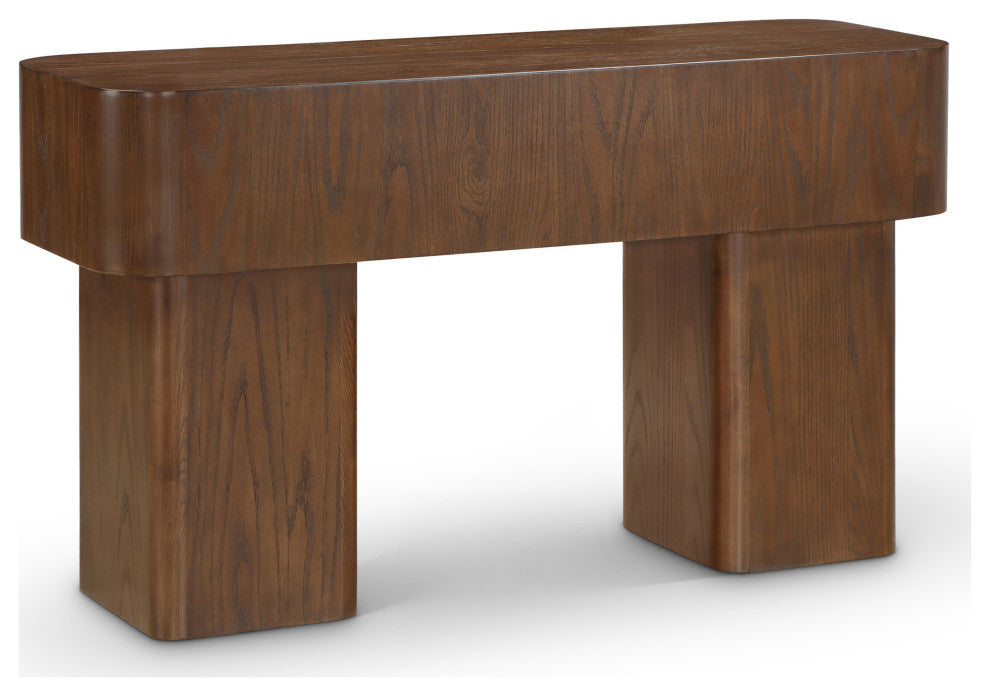 Oakmont Veneer Coffee Table, Brown, Console Table