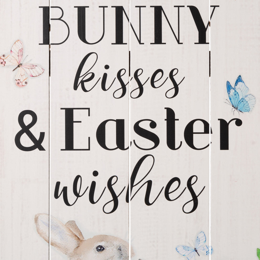 18"H Easter Wooden Bunny Wall Decor