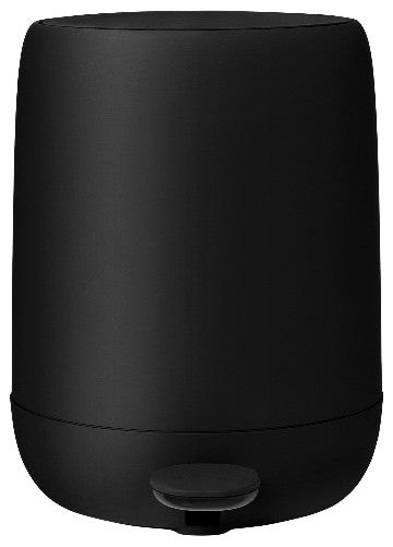 Sono Pedal Bin Wastepaper Basket, Black, 1.32 Gallon