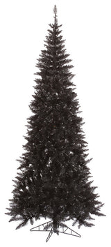 Vickerman Fir Tree With Metal Stand, Tree: Black, 9', Unlit