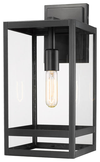 Z-LITE 596M-BK 1 Light Outdoor Wall Sconce, Black