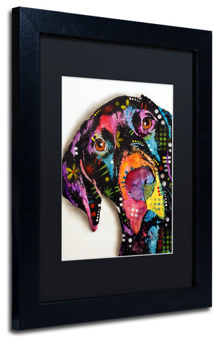 Dean Russo 'Pointer' Framed Art, Black Frame, 11"x14", Black Matte