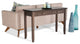Solid Wood Contemporary Console Sofa Table, 46", Natural Aged Brown