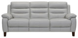 Hayward 82" Dove Gray Genuine Leather Power Reclining Sofa