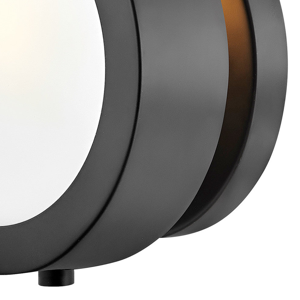 Hinkley 6.75" Mercer Round Light Wall Sconce, Black
