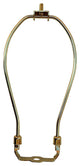 9" Heavy Duty Harp Fitter For Lamp Shades with Saddle, Polished Brass
