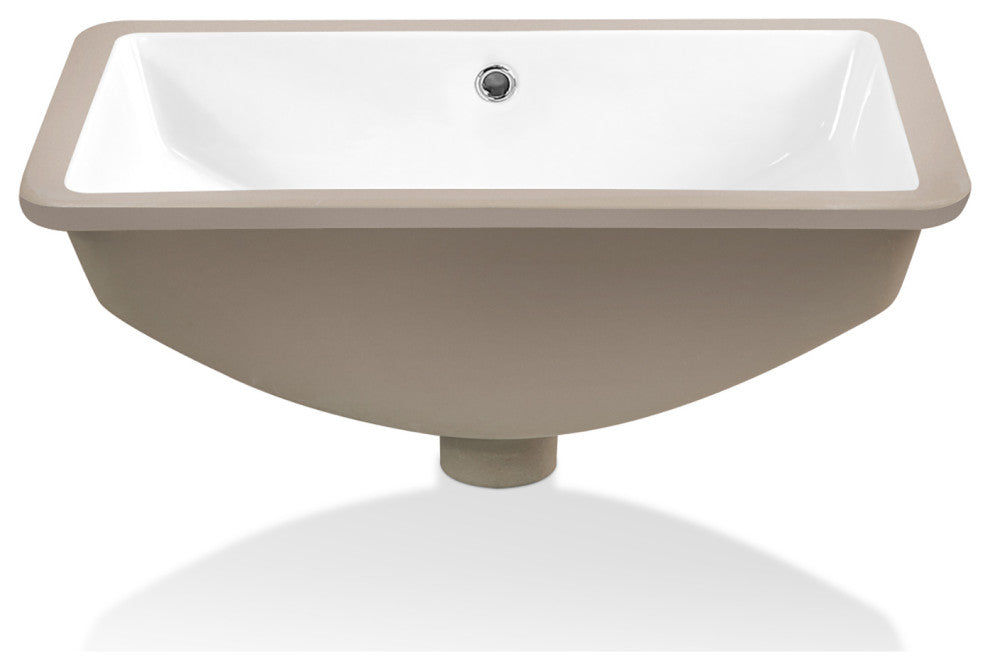 Sinber 21" Undermount Bathroom Sink with Overflow Ceramic C1312-OL
