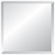 Square Frameless Wall Mirror, 24"