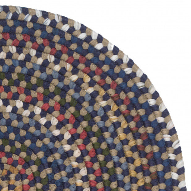 Colonial Mills Rug Wayland Runner Navy Runner, Oval