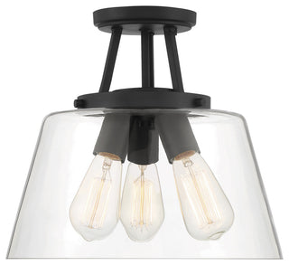 Savoy House 6-1024-3-89 Three Light Semi-Flush Mount Matte Black