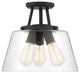 Savoy House 6-1024-3-89 Three Light Semi-Flush Mount Matte Black