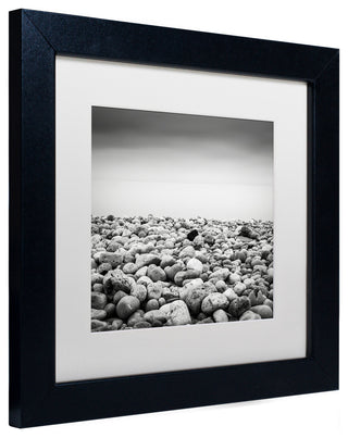 'Pebble Beach' Matted Framed Canvas Art by Dave MacVicar