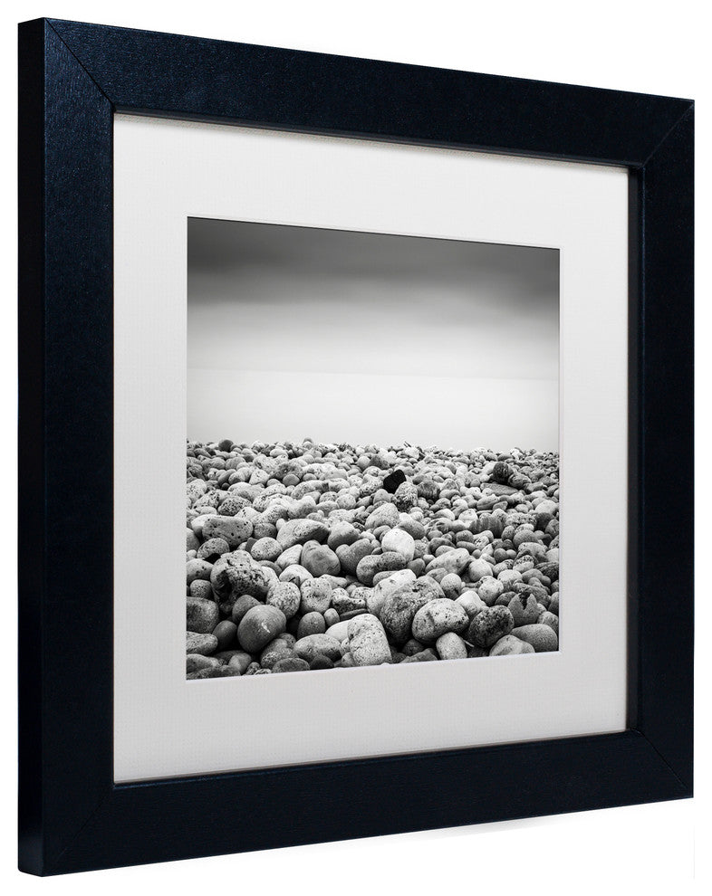 'Pebble Beach' Matted Framed Canvas Art by Dave MacVicar