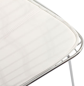 OCC set of 1- Chromed Steel Wire Frame Counter Height Stool
