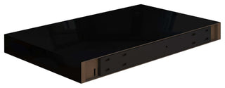 vidaXL Wall Shelf Floating Shelf Display Shelf Wall Mounted High Gloss Black