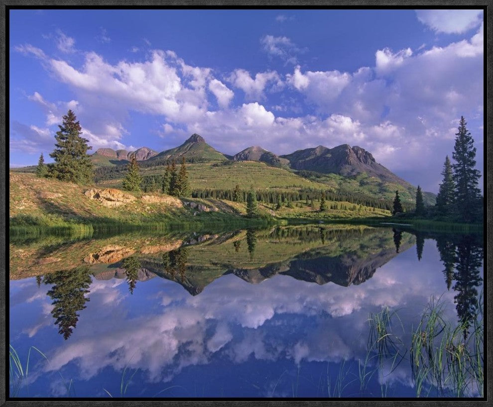 Grand Turk and Sultan Mountain Reflected In Molas Lake, Colorado, 20"x16"