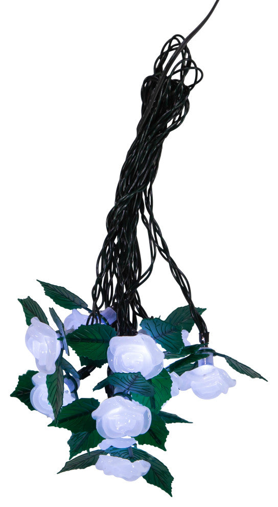 UL 10 Light, Cool White Frost White Rose Light Set
