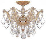 Crystorama Maria Theresa Semi Flush Mount Clear Crystal