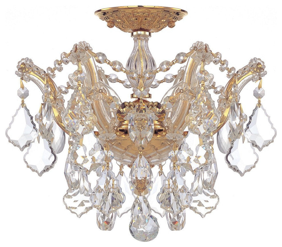Crystorama Maria Theresa Semi Flush Mount Clear Crystal