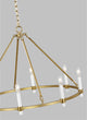 Marston Large Chandelier, Burnished Brass