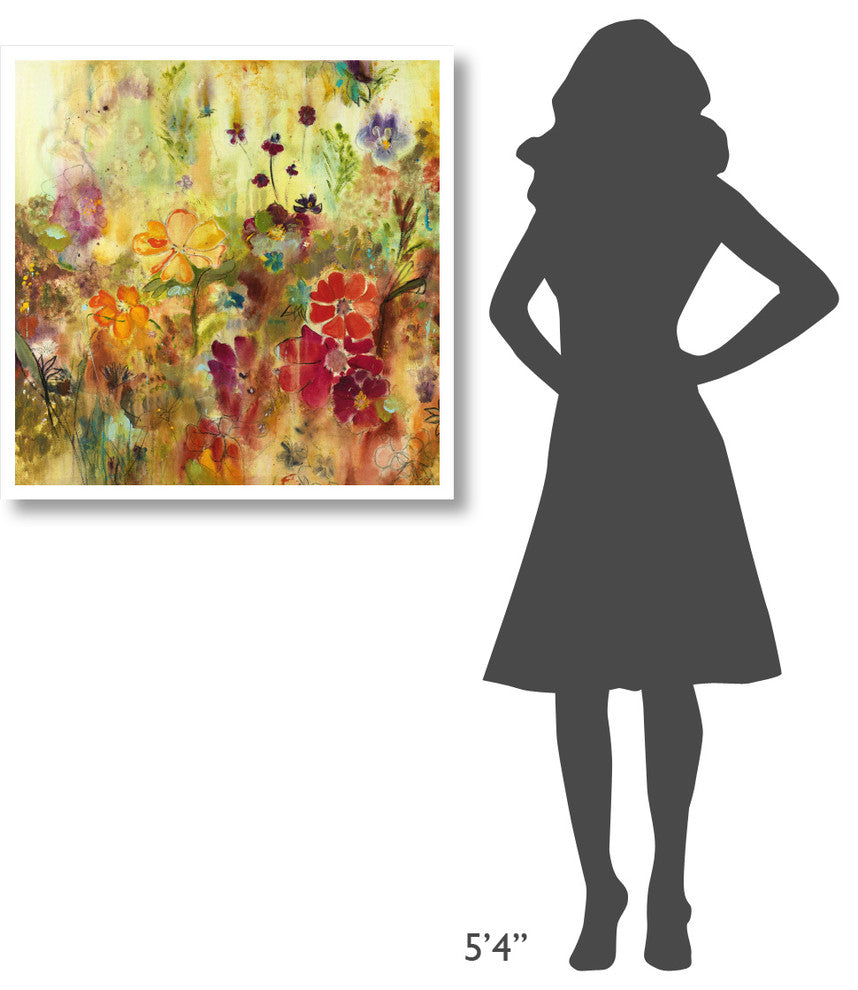 "Pretty Day" Digital Paper Print by Joan Elan Davis, 32"x32"