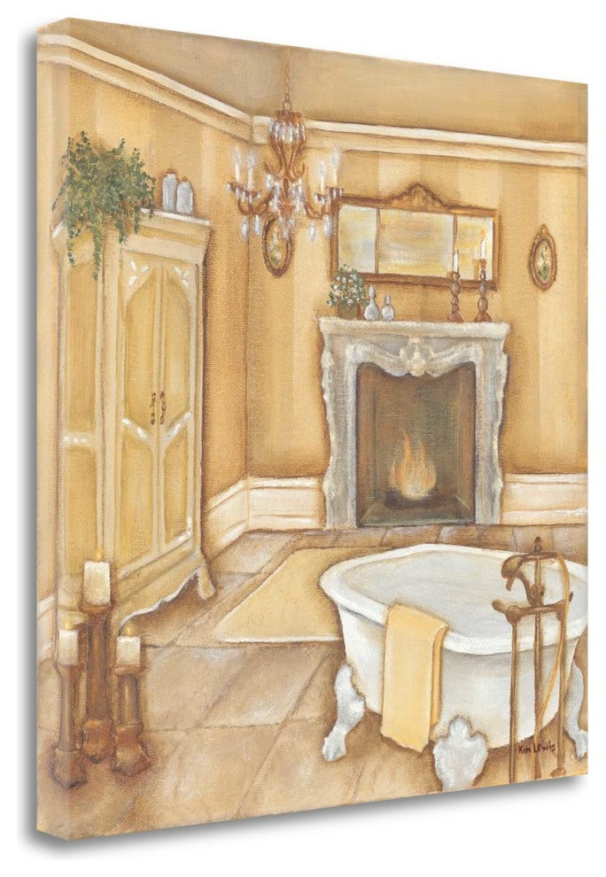 "Warm Bath I" By Kim Lewis, Giclee Print on Gallery Wrap Canvas, Ready to Hang