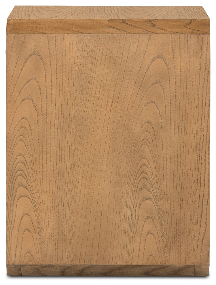 Caspian Nightstand-Natural Ash Veneer