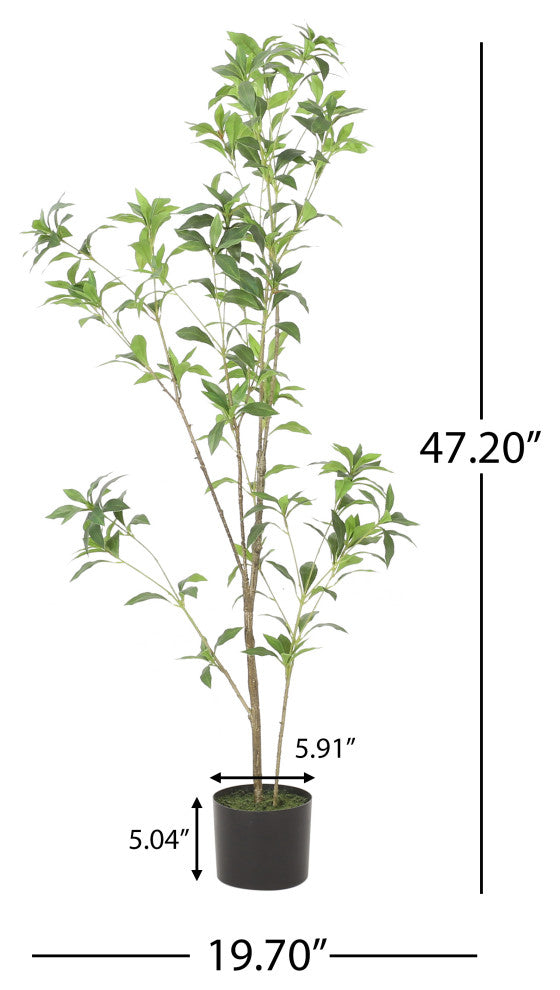 Purling Artificial Pieris Tree, Green, 19.7Wx19.7Dx47.2H