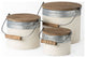 Alani, 3-Piece Set, White Metal Storage Boxes