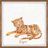 "Hello Little Tiger" Framed Painting Print, 32x32