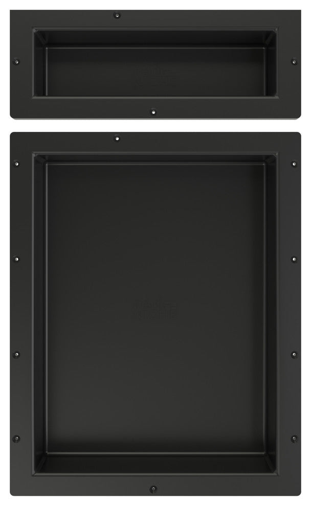 Tile Redi RND166S-20 Double Niche Set, Recessed Shower Shelves