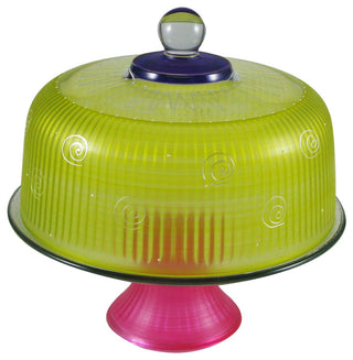 Frosted Curl Yellow Cake Dome