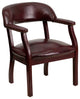 Flash Furniture Luxurious Conference Guest Chair in Burgundy