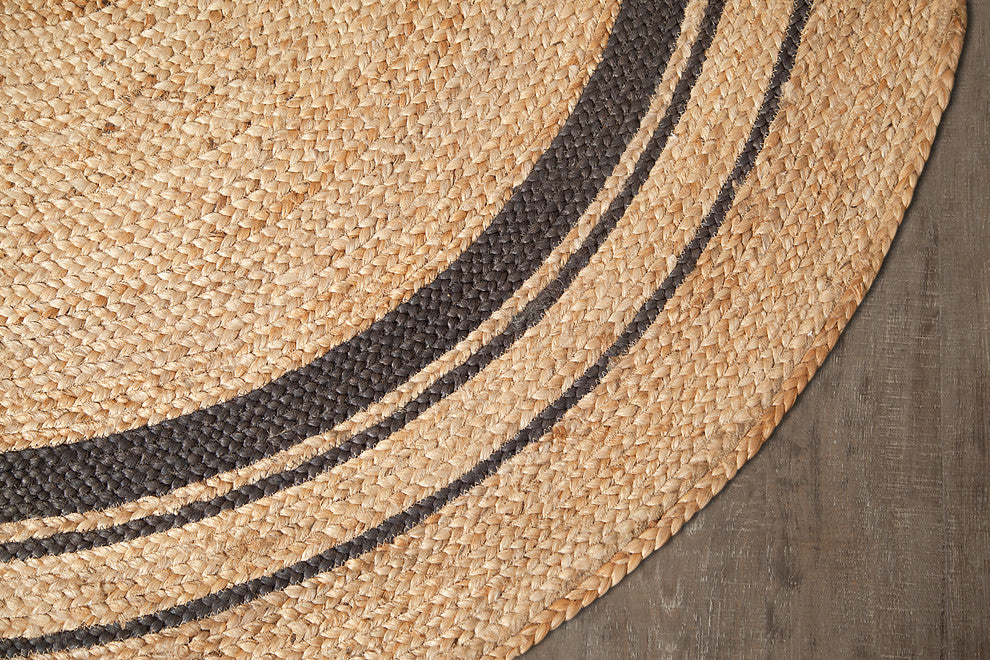 Kerala Mist Round Jute Rug, 8'