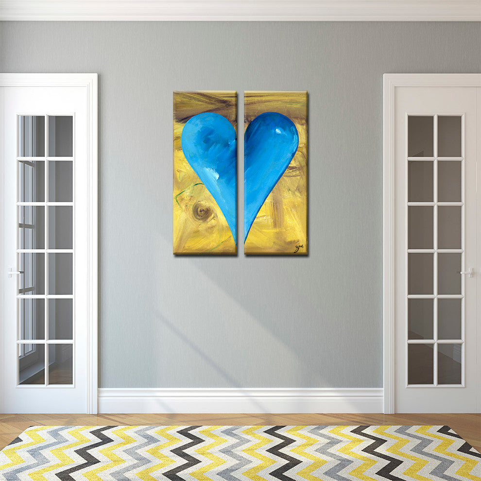 Heartwork "James" 2-Piece Canvas Art Set, 30"x12"