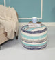 Coastal Stripe Pouf