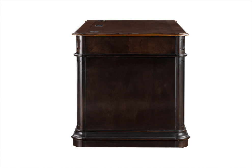 Roanoke Black Executive Desk