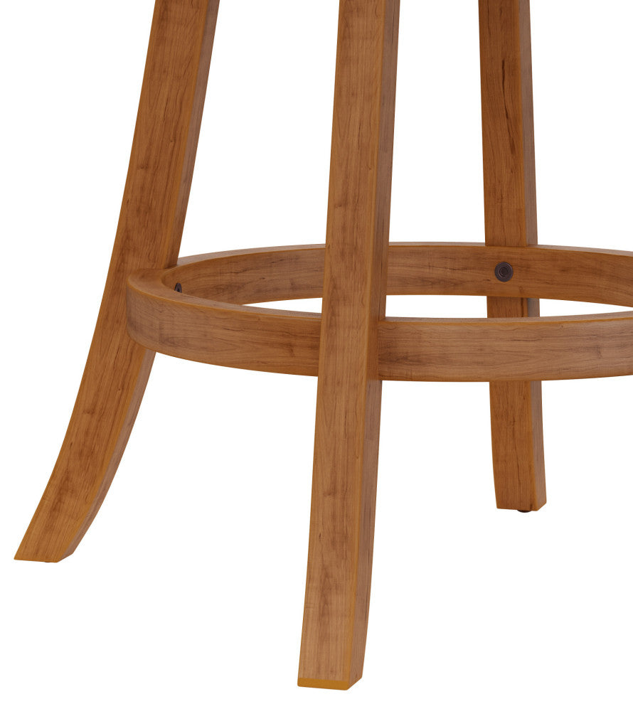 Fairfox Wood Swivel Stool, Counter Stool