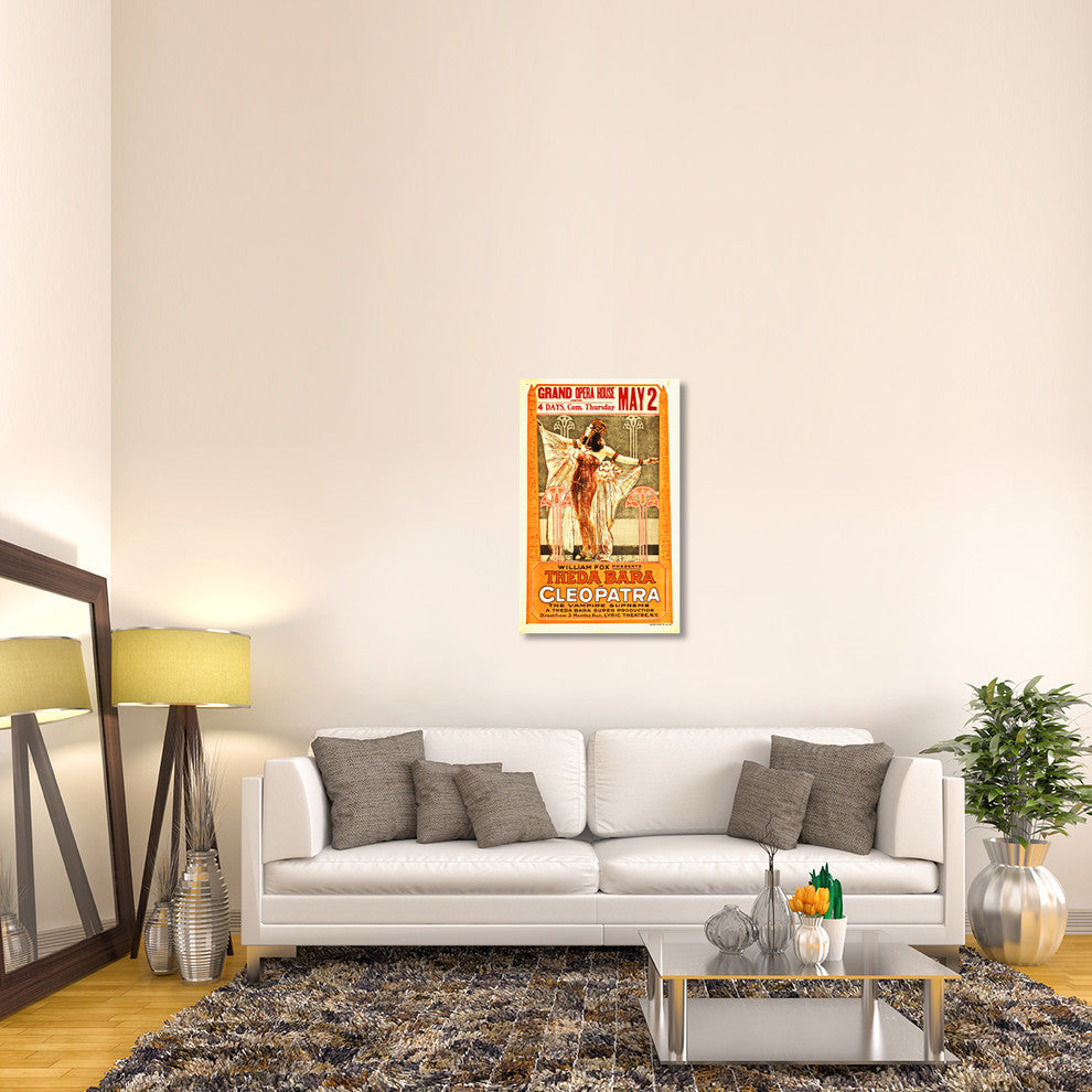 "Theda Bara, Cleopatra Poster" Canvas by Hollywood Photo Archive, 25x40"