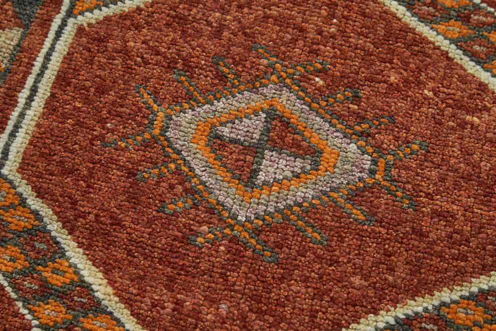 Rug N Carpet - Handmade Oriental 2' 11" x 12' 10" Tribal Runner Rug