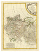 "Russia Occidentale, 1785" Digital Paper Print by Rigobert Bonne, 14"x18"