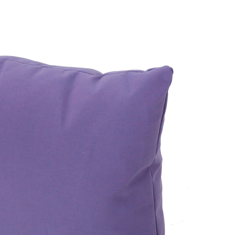 GDF Studio Coronado Outdoor Water Resistant Rectangular Throw Pillow, Purple, Si