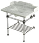 LMS3030MASQB6 30" Console Sink with Acrylic Legs (8-Inch, 3 Hole)