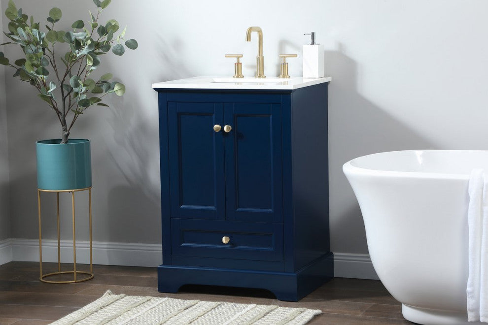Elegant VF15524BL 24"Single Bathroom Vanity, Blue